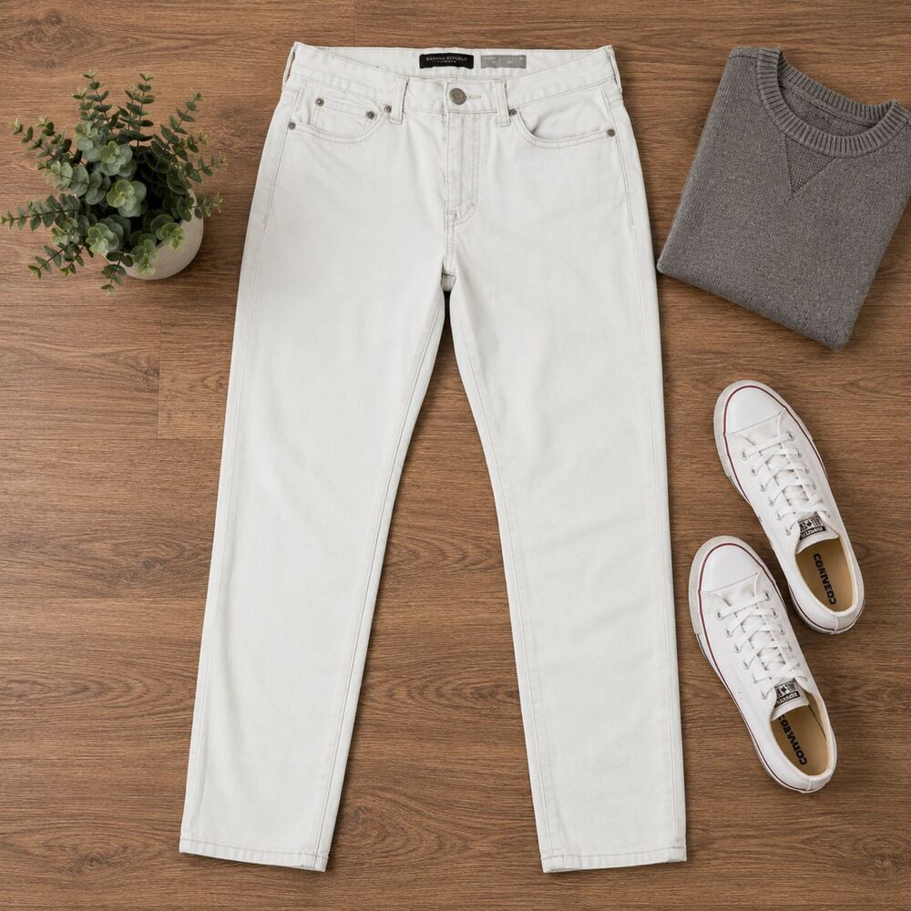 Aeropostale Whitewashed Denim Jeggings High Waisted Stretch Size 2R, 30x27 (469m